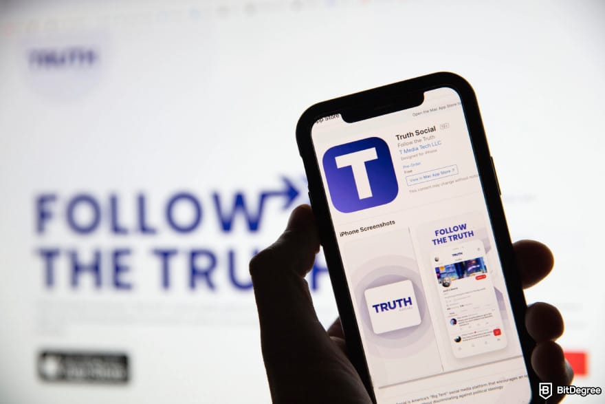 Trump Bitcoin reserve: Truth Social application.