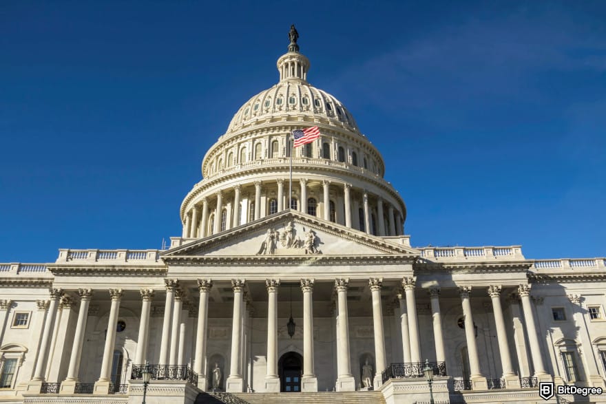 Trump Bitcoin reserve: the US capitol building.