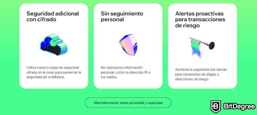 Trust Wallet opiniones: privacidad y seguridad.