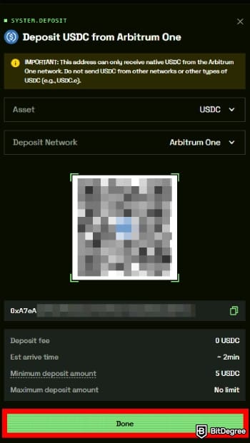 TxFlow review: select asset and network, then complete the deposit process. TxFlow review: select asset and network, then complete the deposit process.