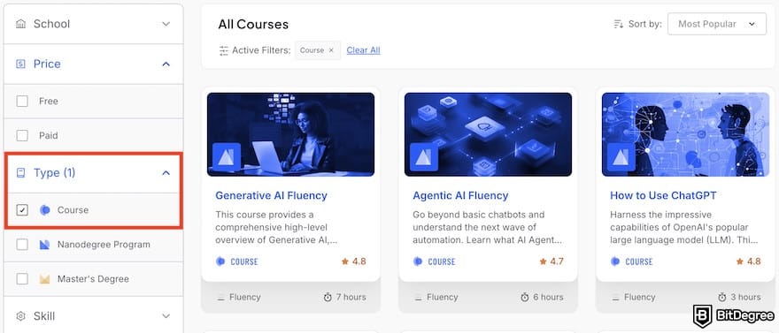 Udacity rveiew: a list of single courses on Udacity's catalogue. Udacity rveiew: a list of single courses on Udacity's catalogue.