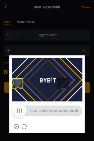 Ulasan Aplikasi Bybit: reCAPTCHA.