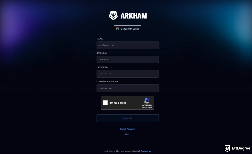 Upcoming Ethereum airdrops: sign up on the Arkham exchange.