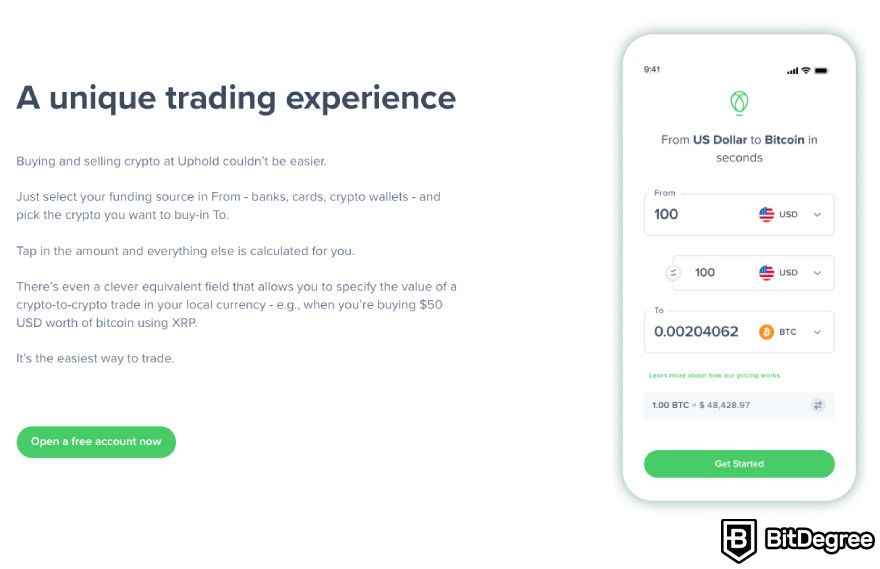 Uphold review: a unique trading experience.