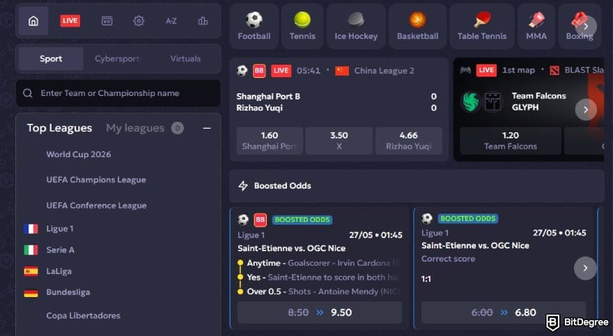 Vavada review: sport betting interface on VAVADA. Vavada review: sport betting interface on VAVADA.