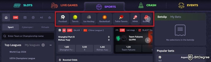 Vavada review: sport categories on VAVADA. Vavada review: sport categories on VAVADA.
