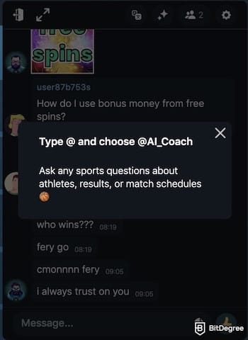 Vave casino review: Vave's live chat box. Vave casino review: Vave's live chat box.