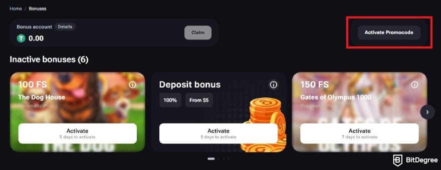 Vega Bet promo code: activate promocode button. Vega Bet promo code: activate promocode button.