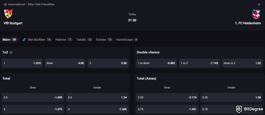 Vega Bet review: a soccer match card on Vega Bet. Vega Bet review: a soccer match card on Vega Bet.