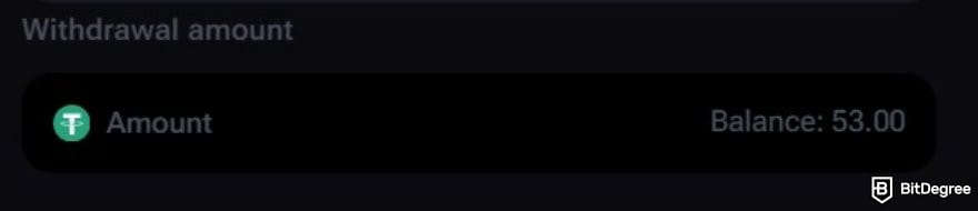 Vega Bet review: the withdrawal amount field on Vega Bet. Vega Bet review: the withdrawal amount field on Vega Bet.