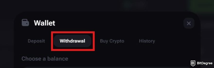 Vega Bet review: the withdrawal menu on Vega Bet. Vega Bet review: the withdrawal menu on Vega Bet.