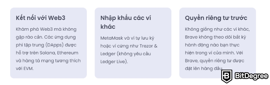 Ví Brave Wallet là gì: Các tính năng.