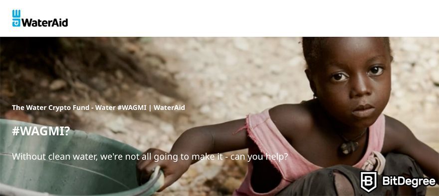 WAGMI meaning: WaterAid charity.