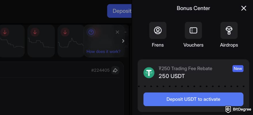 Walbi referral code: the Bonus Center on Walbi where you can find the voucher.