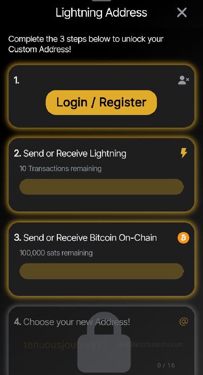 Wallet of Satoshi review: how to create a Lighting Network address.