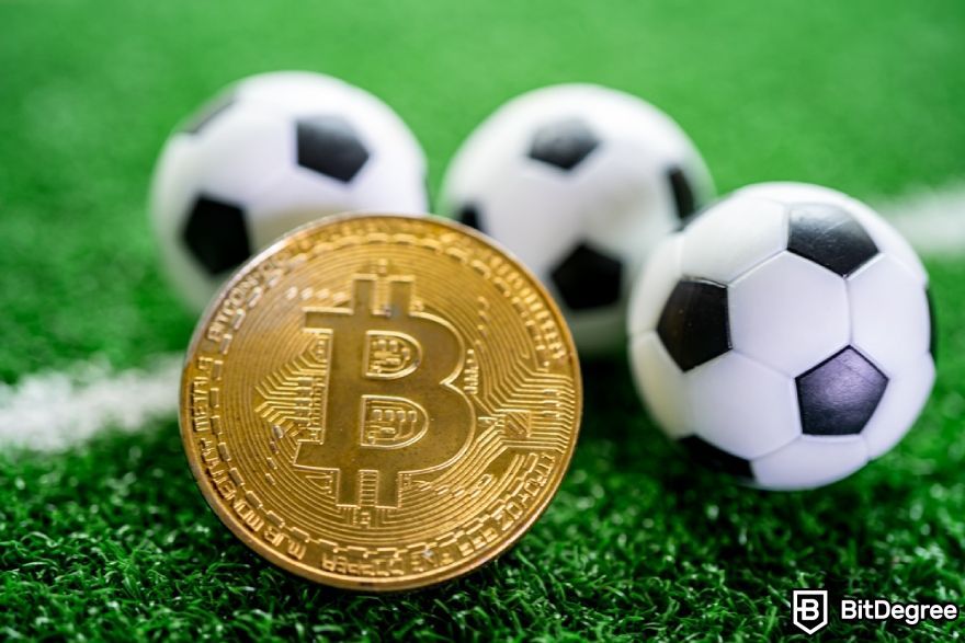 What are fan tokens: Bitcoin with football balls.