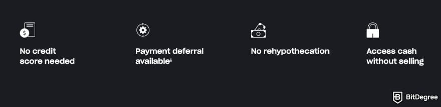 What are Figure Crypto-Backed Loans: main Figure crypto-backed loan benefits.