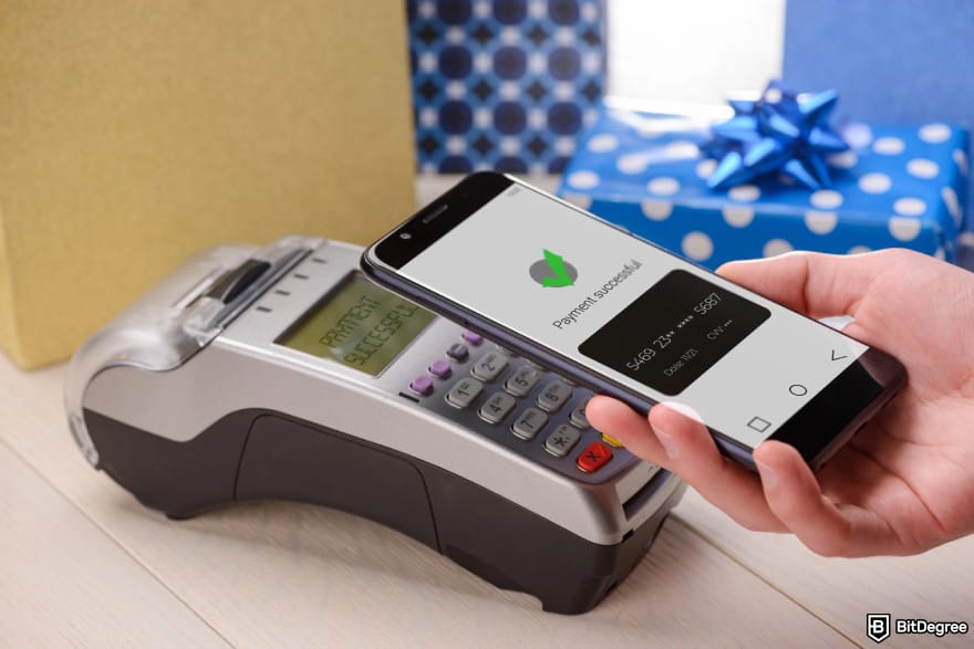 What is a digital wallet: tap-to-pay functionality.