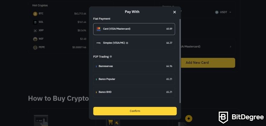 What is a meme coin: payment options on Binance.