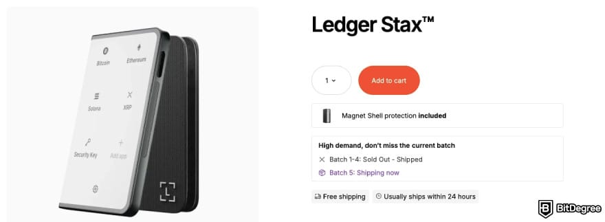 What is Arbitrum: Ledger Stax wallet.