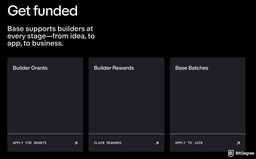 What is Base crypto: Base Build builder grant section.