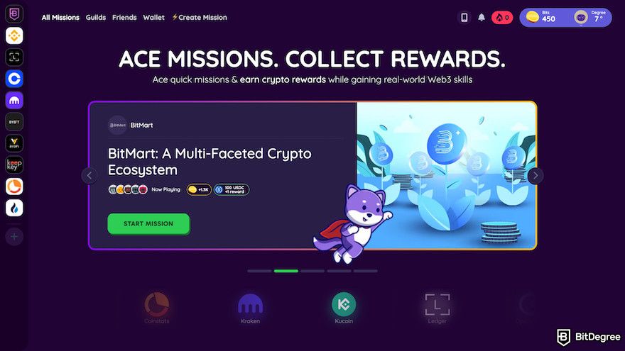 What is BitDegree: Missions.