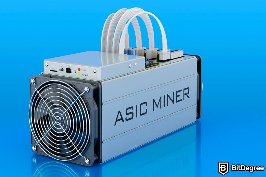 What is crypto mining: ASIC miner.