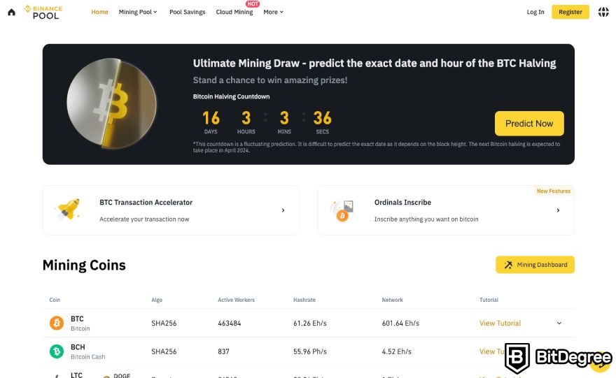What is crypto mining: Binance Bitcoin mining pool.