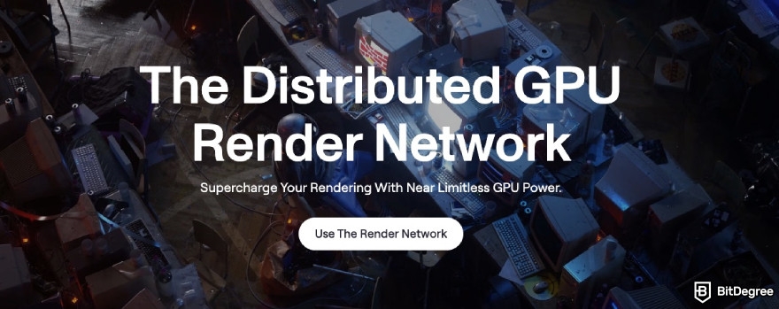 What is DePIN: Render Network's homepage.