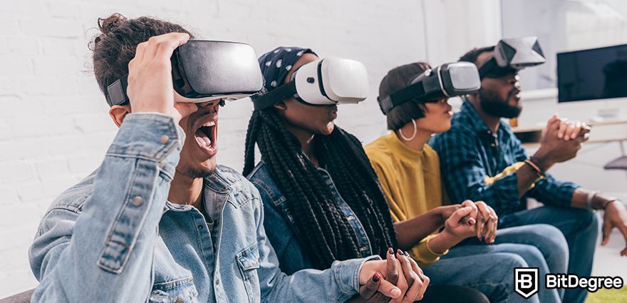 What is digital fashion? people using VR headsets.