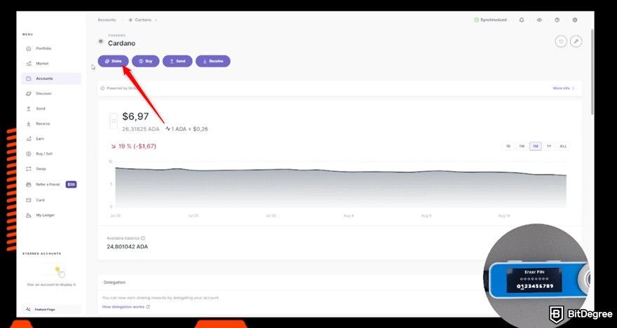 What is Hosky token: staking Cardano on Ledger.