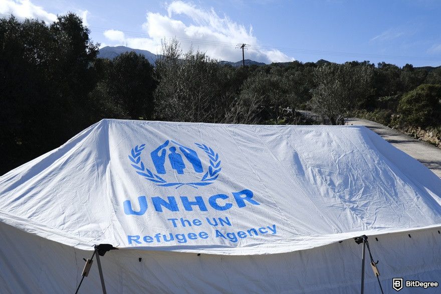 What is Hosky token: the tent of the UNHCR.