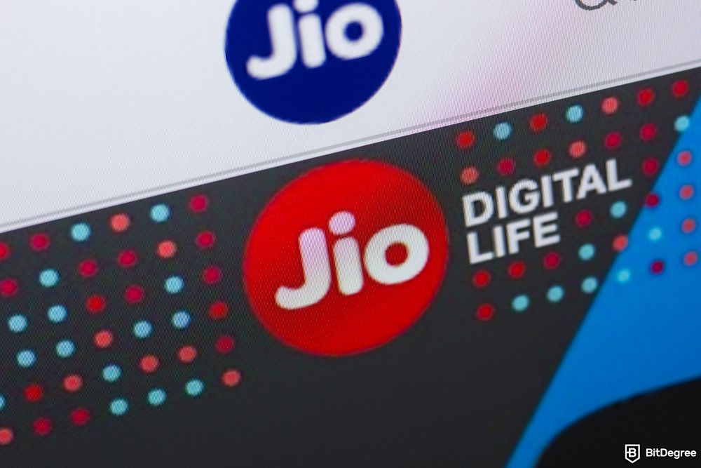 What is Jio Crypto: the Jio website displayed on a PC.