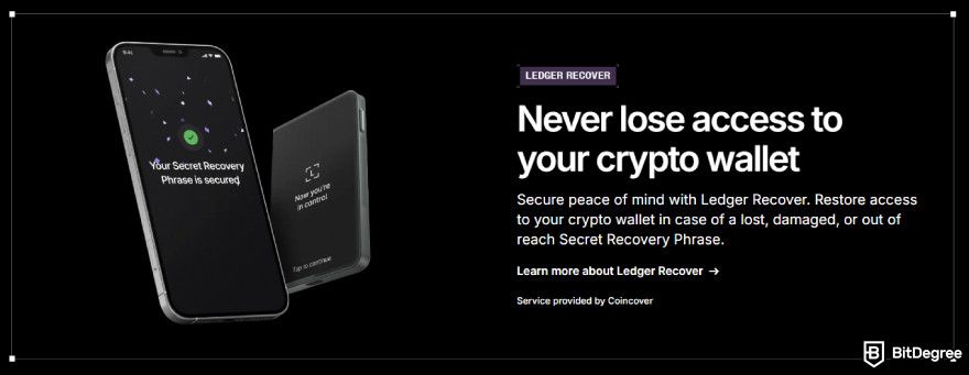 What is Ledger Recover: how the service helps you regain wallet access if their recovery phrase is lost, damaged, or inaccessible.