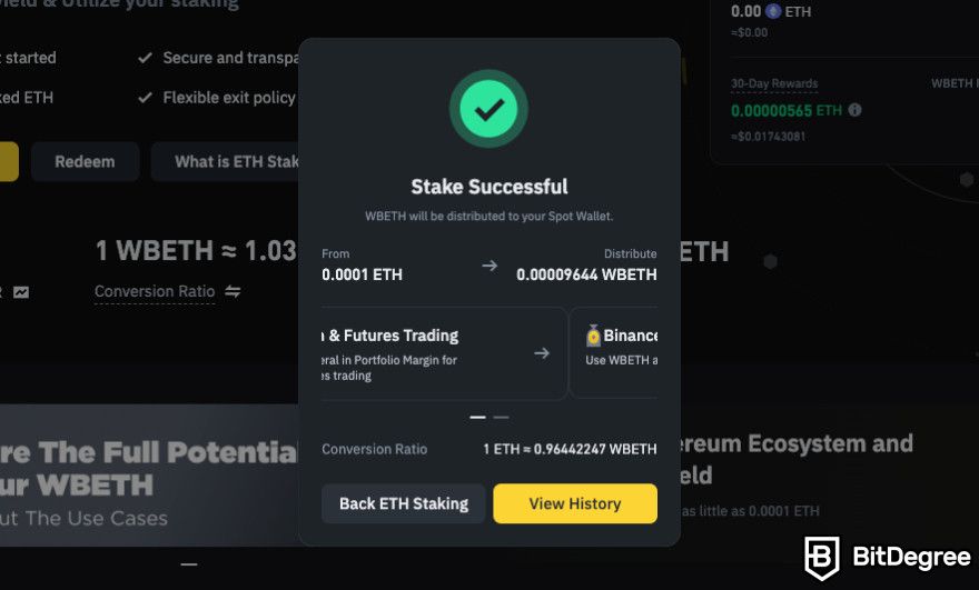 What is liquid staking: stake successful.