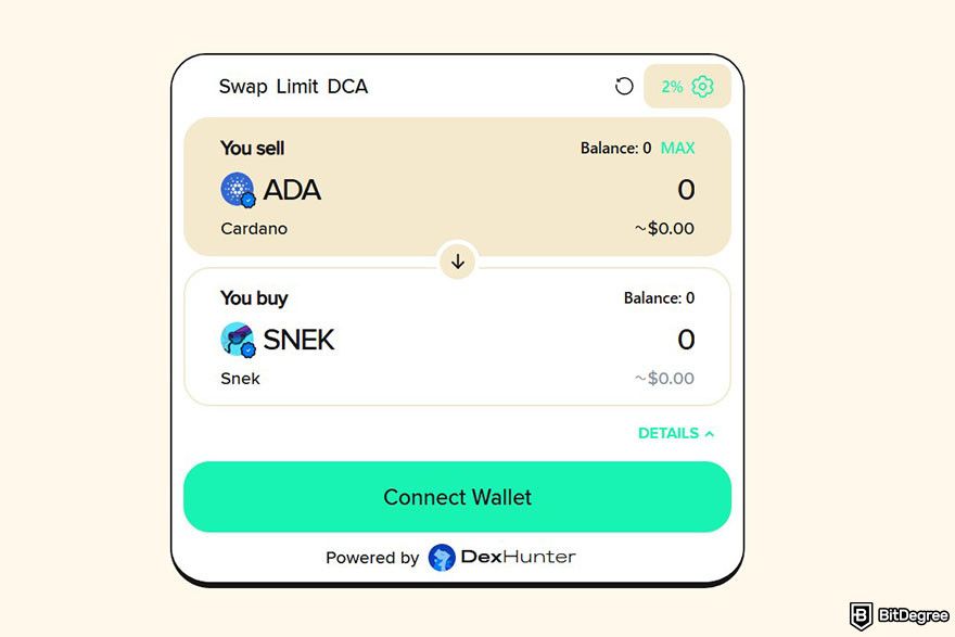 What is SNEK coin: the buy SNEK feature on SNEK's website.