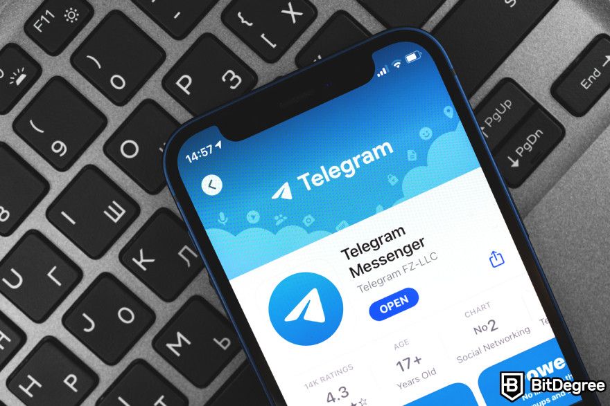 What is a tap-to-earn game: the Telegram messenger on mobile.