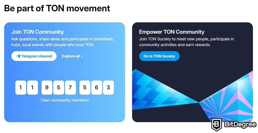 What is Toncoin: the banner for TON's community.