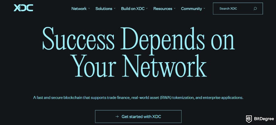 What is XDC crypto: XDC Network website.