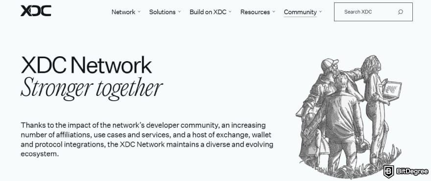 What is XDC crypto: XDC Network's community page.