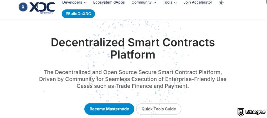 What is XDC crypto: XinFin website.