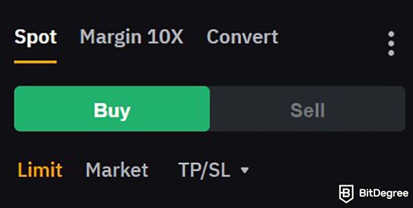 Where to buy BOOK OF MEME coin: the order types for spot trading on Bybit.