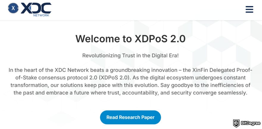 Where to buy XDC: XDPoS 2.0.