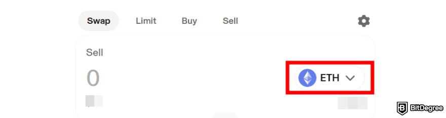 Where to buy XRT crypto: sell crypto section on Uniswap.