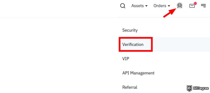 Where to buy XRT crypto: verification menu on BitMart.