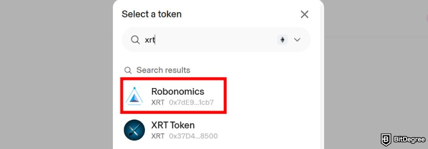 Where to buy XRT crypto: XRT token on Uniswap.