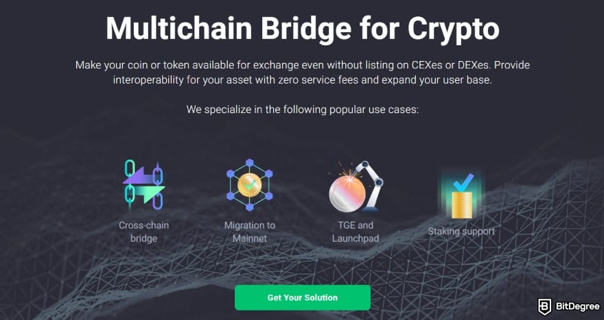 White label crypto exchange: multichain bridge.