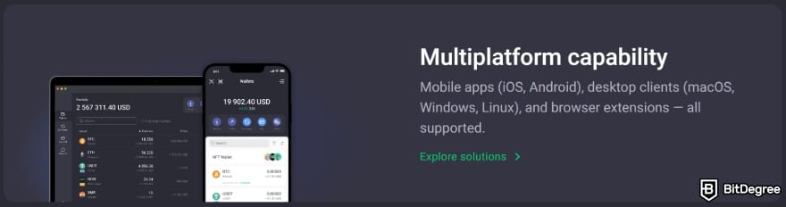 White label crypto exchange: custom cryptocurrency wallet multiplatform capability.