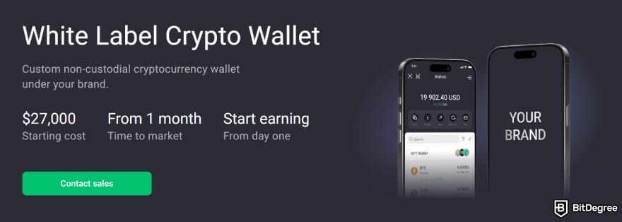 White label crypto exchange: white-label crypto wallet.