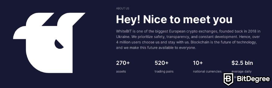 WhiteBIT Review: Introduction to WhiteBIT's features.